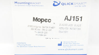 MountingBracket AJ151 QlickSmart Mopec Bladeflask Blade Remover Mounting Bracket